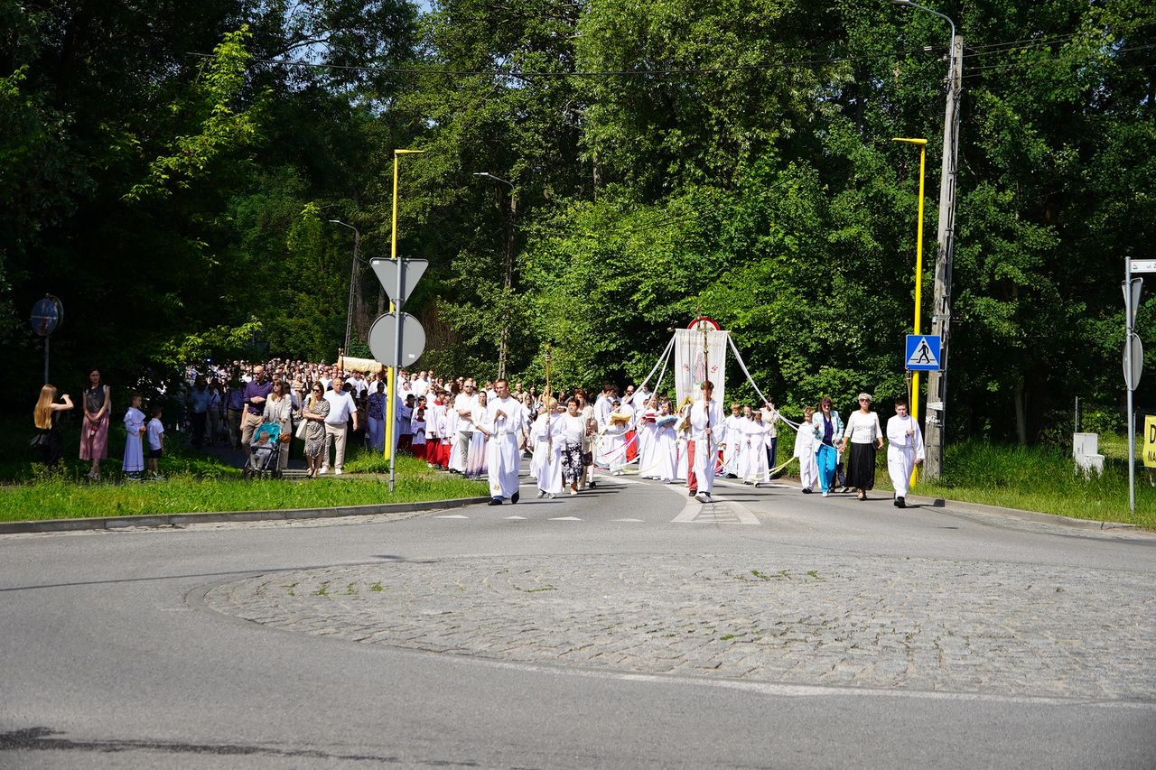 Boże Ciało, Procesja Parafia pw.  Św Rafała Kalinowskiego w Pile