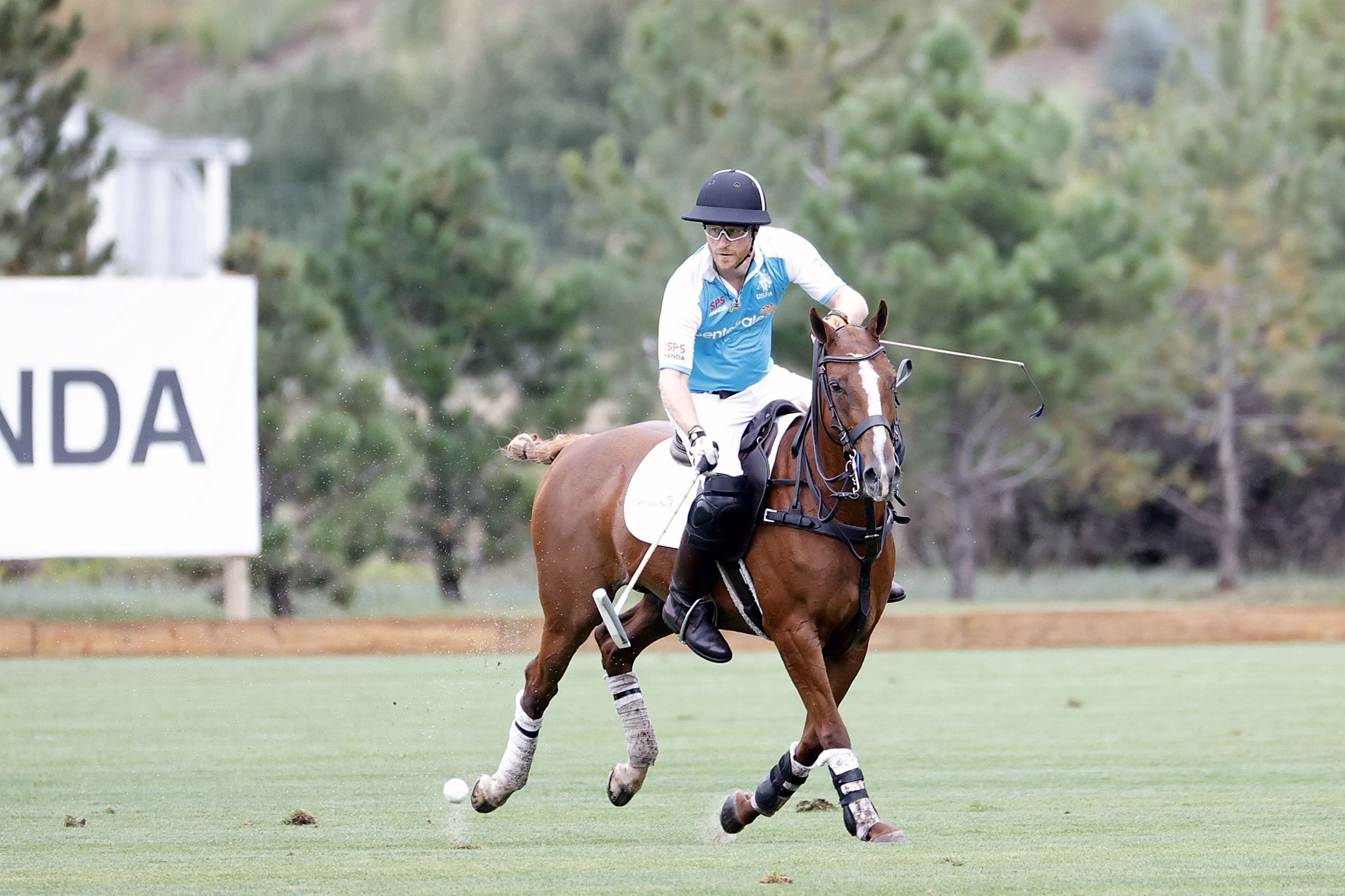 Harry na charytatywnym meczu polo