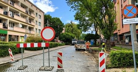 Ostróda: Ul. Grunwaldzka od dziś częściowo zamknięta dla ruchu kołowego