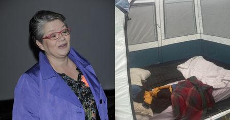 Dorota Zawadzka zamieszkała w NAMIOCIE: "Próbuję zasnąć, ale nie jest to łatwe" (FOTO)