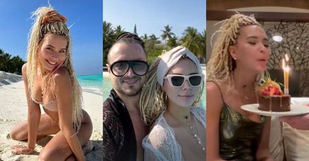 Sandra Kubicka świętuje 27. urodziny na Malediwach: miłosny list od Barona i kolacja przy butelce szampana... (ZDJĘCIA)