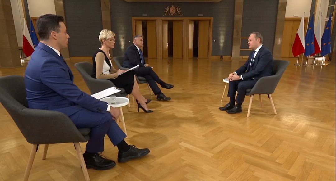 Donald Tusk udzieli godzinnego wywiadu