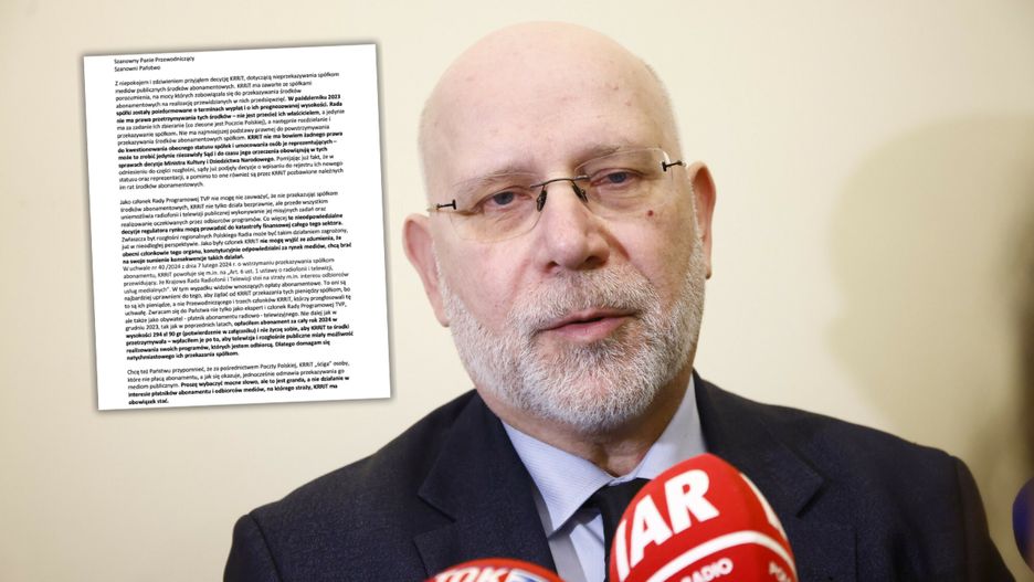 Członek Rady Programowej TVP Krzysztof Luft wysłał pismo do szefa Krajowej Rady Radiofonii i Telewizji Macieja Świrskiego