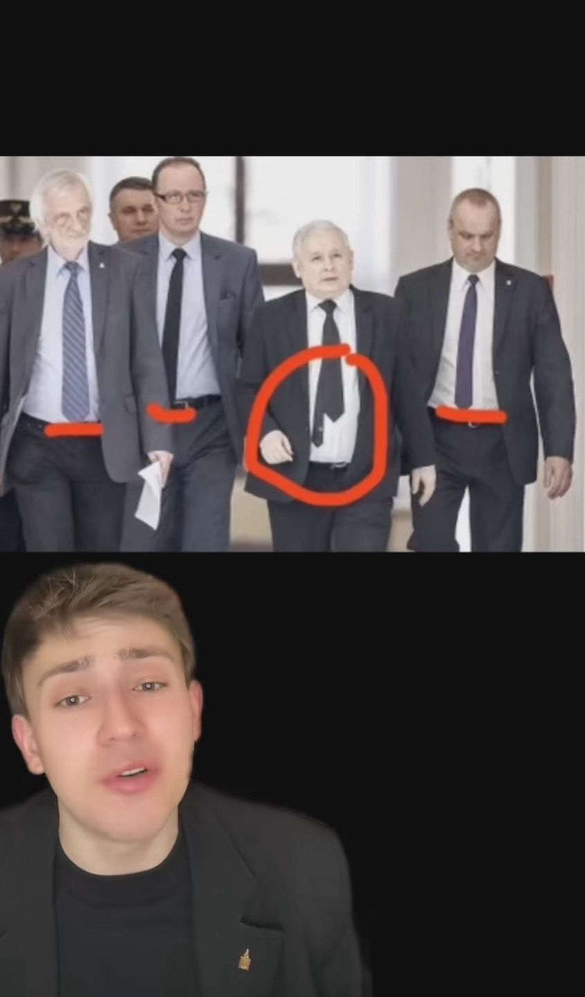 Tiktoker ocenia styl Jarosława Kaczyńskiego