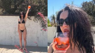 Charli XCX popija drinka w skąpym bikini. Fani zachwyceni: "Dziewczyno sprawiasz, że płonę"