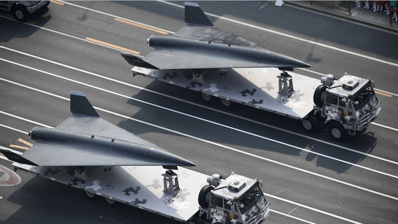 Chinese drone WZ-8 displayed during military parade