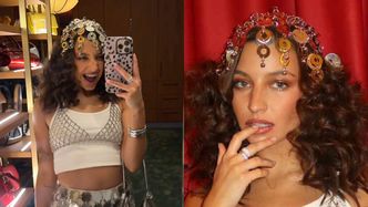 Julia Wieniawa cała w cekinach i z BURZĄ LOKÓW na głowie pomaszerowała na urodziny Kuby Karasia. Petarda? (FOTO)