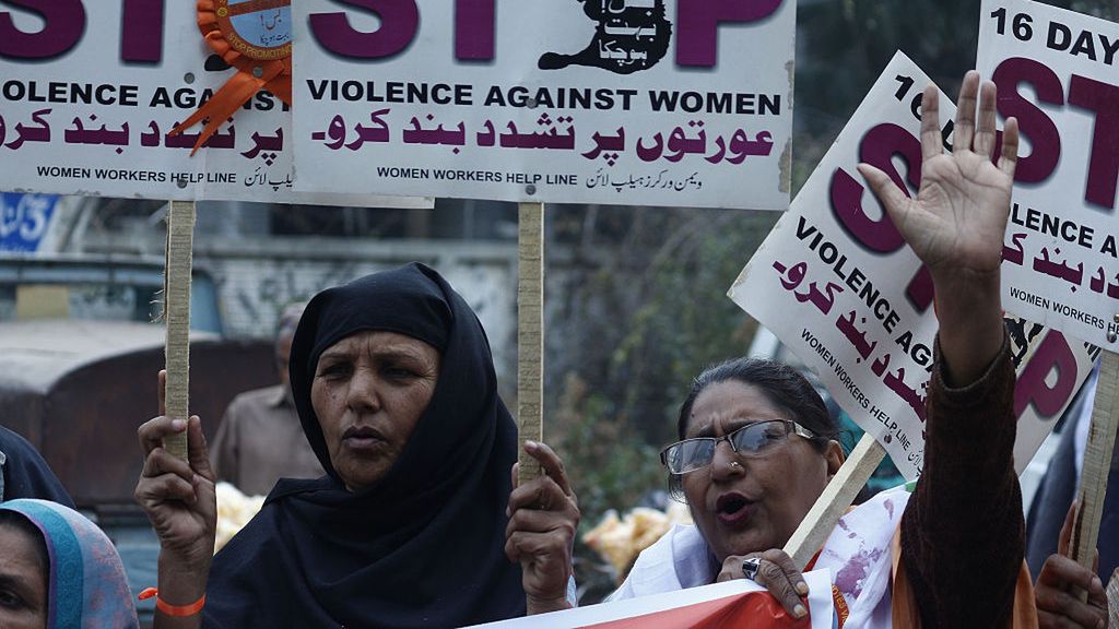 Protesty przeciwko przemocy wobec kobiet w Pakistanie