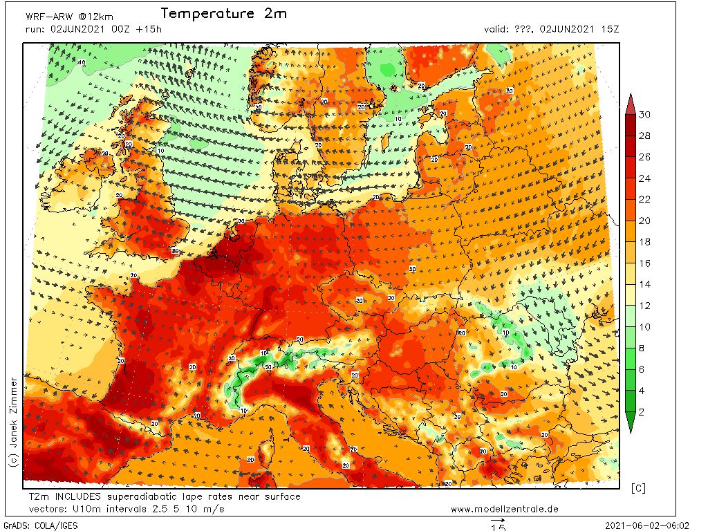 Pogoda. Prognoza temperatur na środę