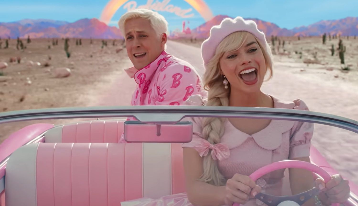 Ryan Gosling i Margot Robbie w filmie "Barbie"