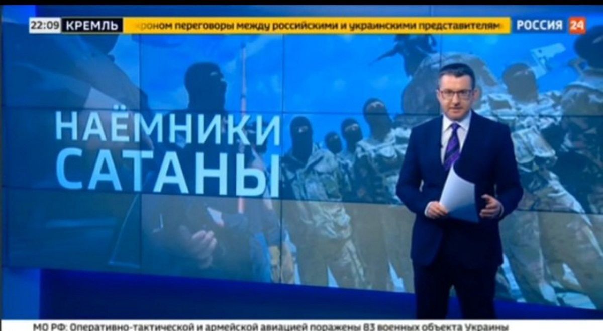 W Rossija 24 połączono Ukrainę z satanistami