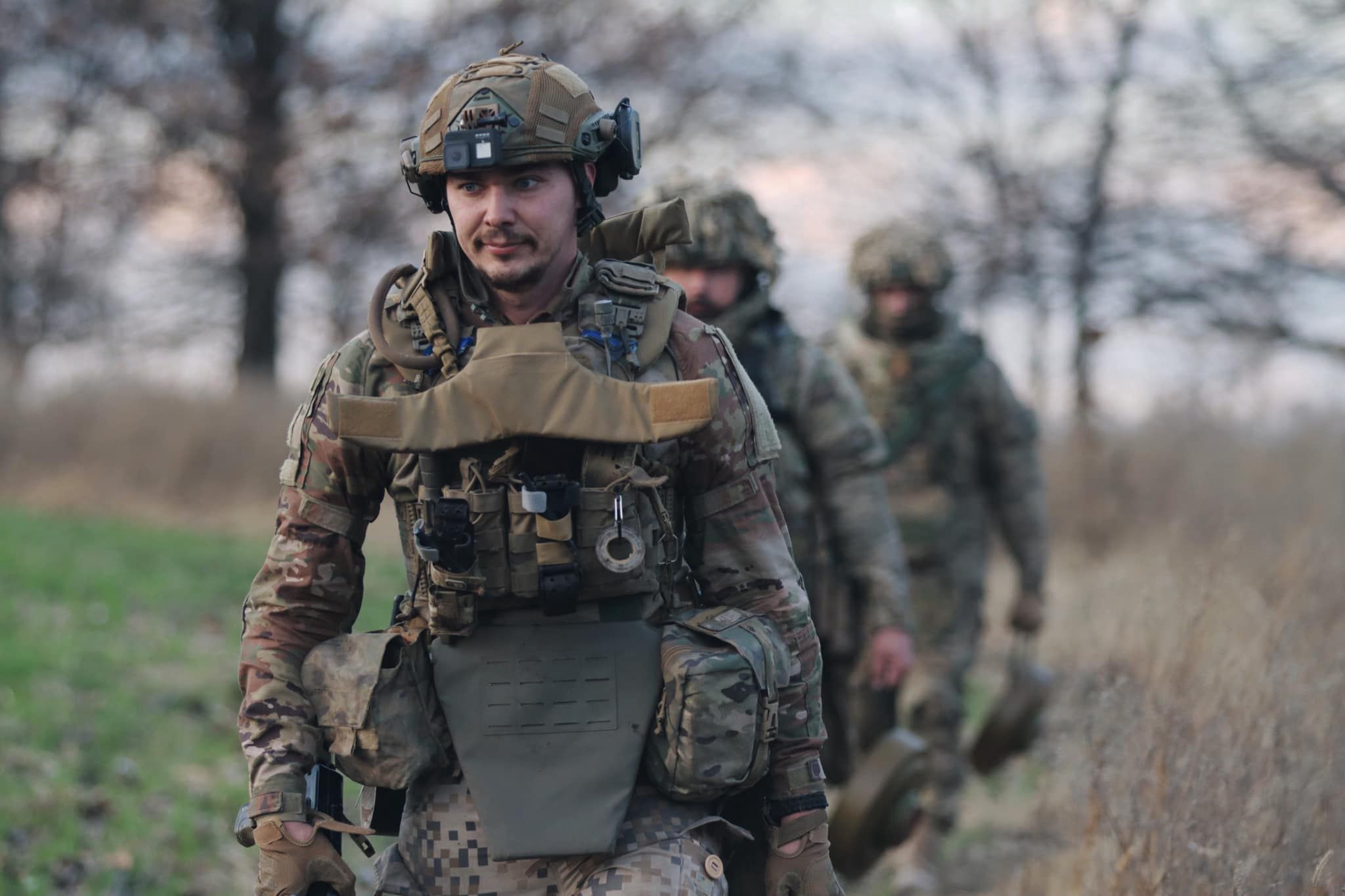 Ukraińscy żołnierze podczas akcji wojskowej