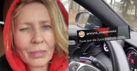 Grażyna Szapołowska pochwaliła się nagraniem zza kierownicy. Złożono doniesienie na policję! "STOP BEZKARNOŚCI ELIT"