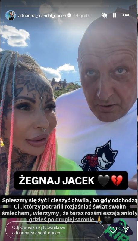 Adrianna Eisenbach żegna Jacka Wójcika