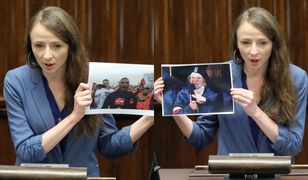 "Twarz nienawiści i twarz patriotyzmu". Posłanka pokazała w Sejmie dwa zdjęcia