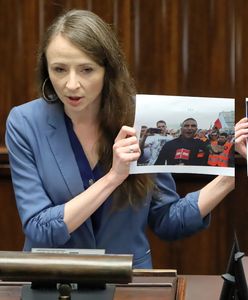 "Twarz nienawiści i twarz patriotyzmu". Posłanka pokazała w Sejmie dwa zdjęcia