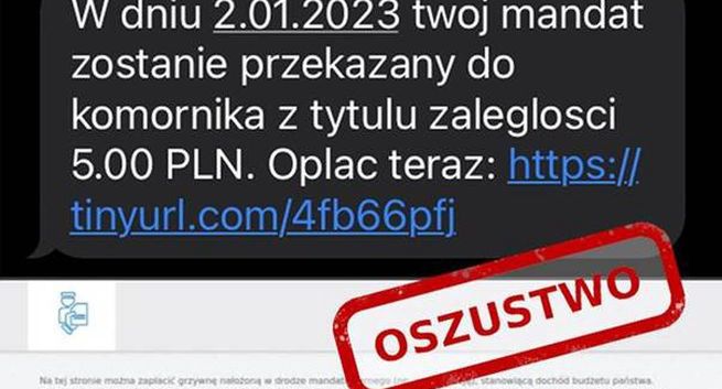 NASK ostrzega przed SMS-ami z fałszywymi mandatami