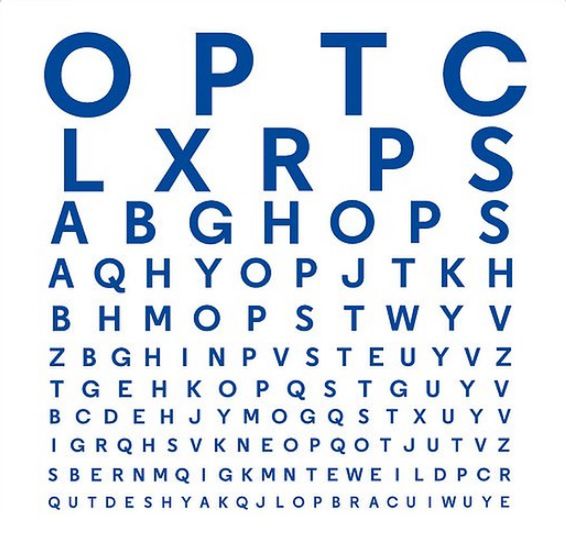 Test sprawdzający wzrok zajmie chwilę