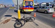 Lublin: Rowerzysta jechał po przejściu na ul. Wolskiej, został potrącony. Są utrudnienia w ruchu