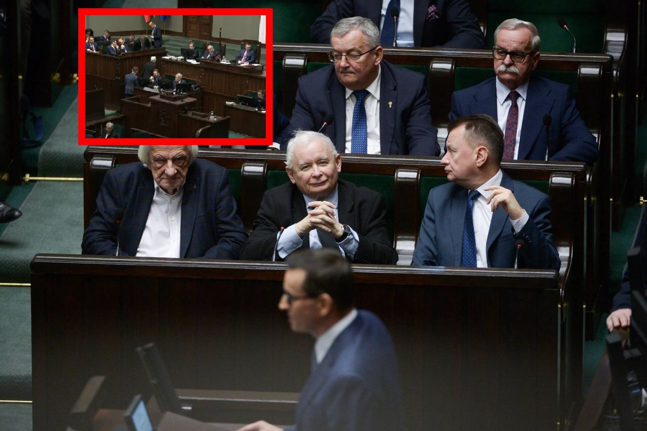 Hołownia zaprosił posłankę KO. Kaczyński natychmiast wyszedł
