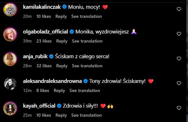 Gwiazdy przekazały słowa wsparcia Monice Olejnik w obliczu diagnozy nowotworu.