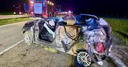 Poważny wypadek na A4 pod Bolesławcem. Trzy osoby trafiły do szpitala