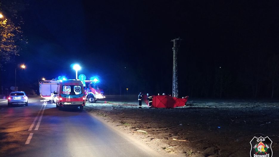 Biedrusko pod Poznaniem. Tragiczny wypadek. 17-latek spadł ze słupa energetycznego