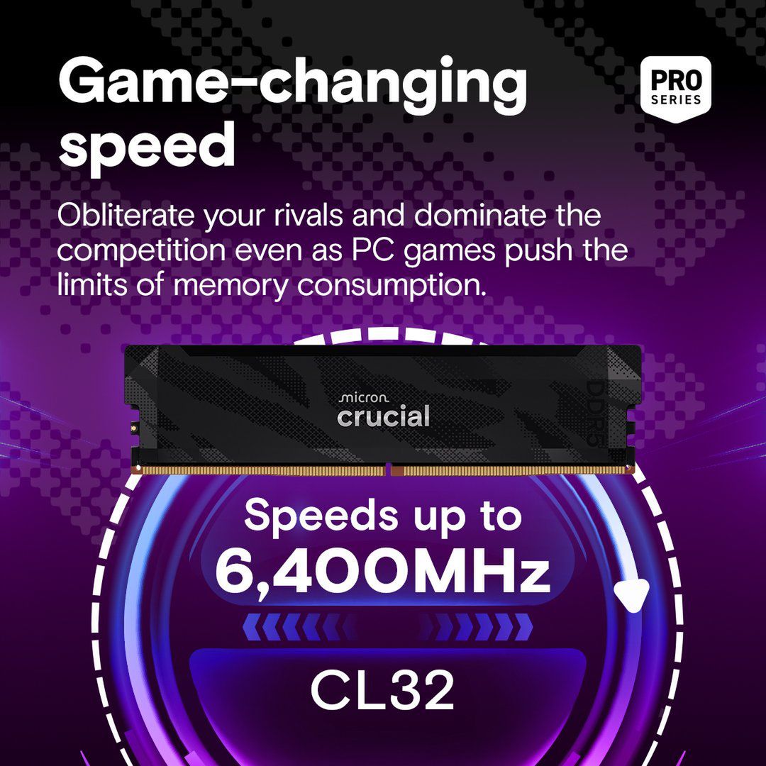 Crucial Pro DDR5-6400 CL32