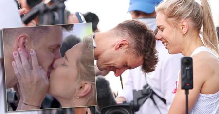 Gorący POCAŁUNEK na igrzyskach. Aleksandra Mirosław tak świętowała zdobycie złotego medalu