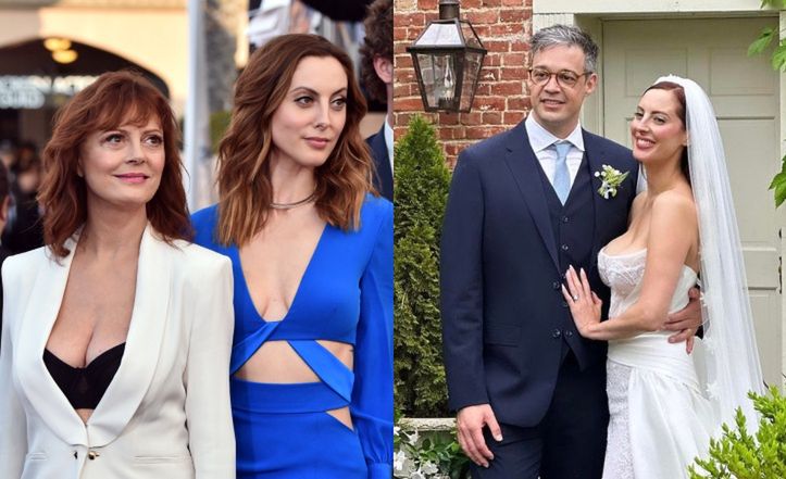 Internauci są ZGORSZENI suknią ślubną córki Susan Sarandon: "Jak można tak świecić piersiami?!". 39-latka zareagowała