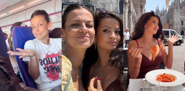 Identyczne Alżbieta Lenska i jej 15-letnia córka relacjonują wspólny city break we Włoszech (ZDJĘCIA)