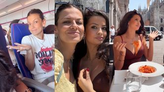 Identyczne Alżbieta Lenska i jej 15-letnia córka relacjonują wspólny city break we Włoszech (ZDJĘCIA)