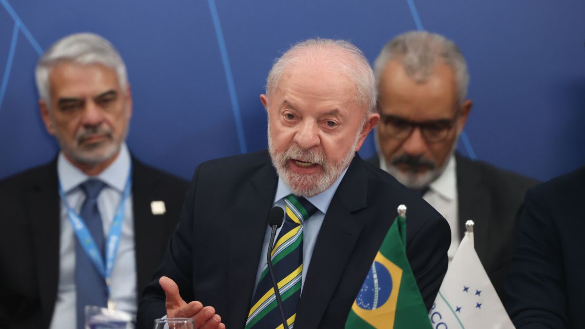Brazilian President Luiz Inacio Lula da Silva speaks at the plenary session of the Mercosur Summit in Foz do Iguacu, Brazil, 20 December 2025. EPA/Juan Pablo Pino Dostawca: PAP/EPA.