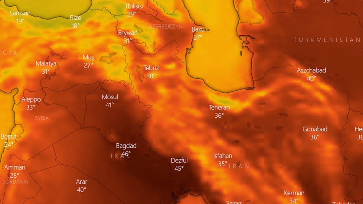 Nad Półwysep Arabski nadciągają rekordowe temperatury