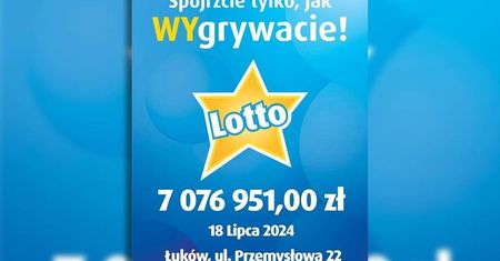 Szczęśliwiec z Łukowa wygrał ponad 7 mln zł. w Lotto. Wiemy, w której kolekturze Lotto padła wygrana