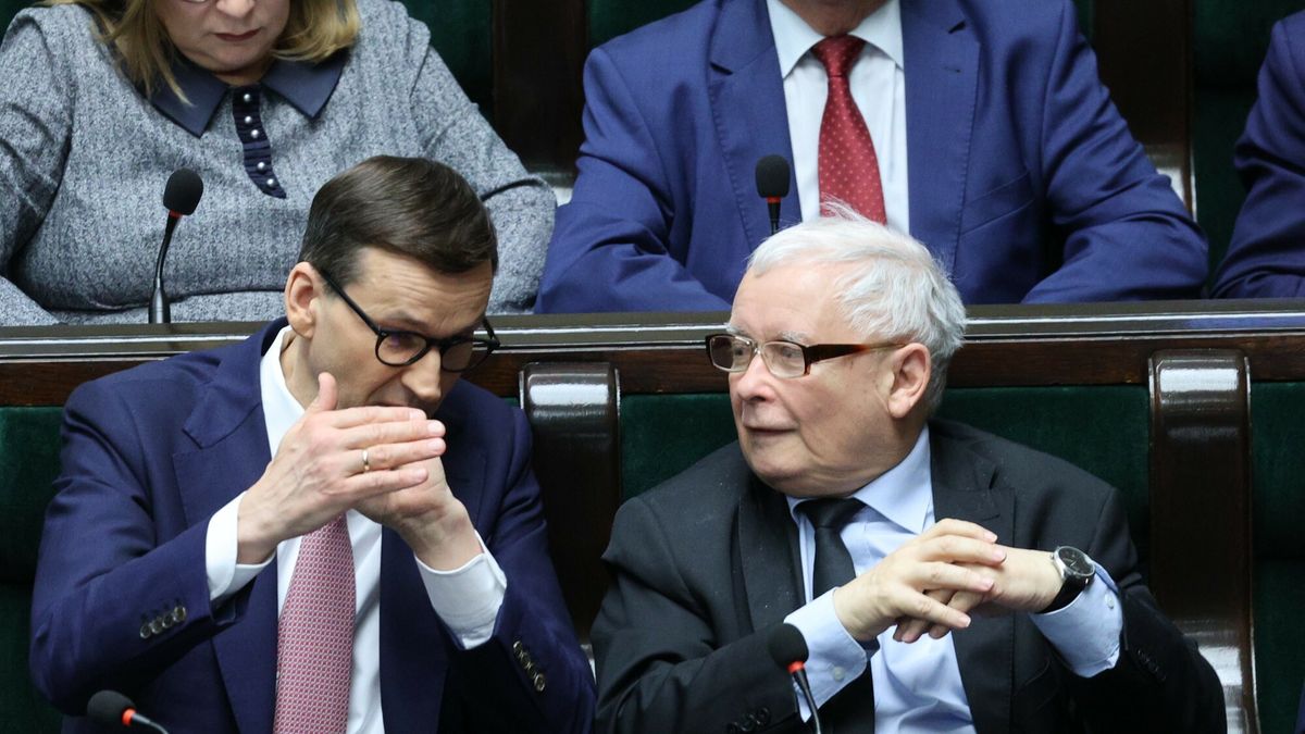 53. posiedzenie Sejmu IX kadencji
28.04.2022 Warszawa 53. posiedzenie Sejmu IX kadencji   Fot Jacek Dominski/REPORTER
n/z: Mateusz Morawiecki, Jaroslaw Kaczynski
JACEK DOMINSKI/REPORTER