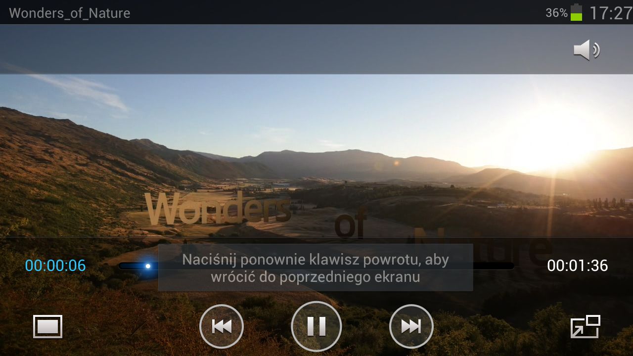 Galaxy S III - odtwarzacz wideo