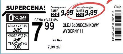  Tak wyglądają cenówki z trzema cenami w Biedronce