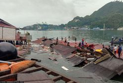 Trzęsienie ziemi w Indonezji. Zawaliła się pływająca restauracja