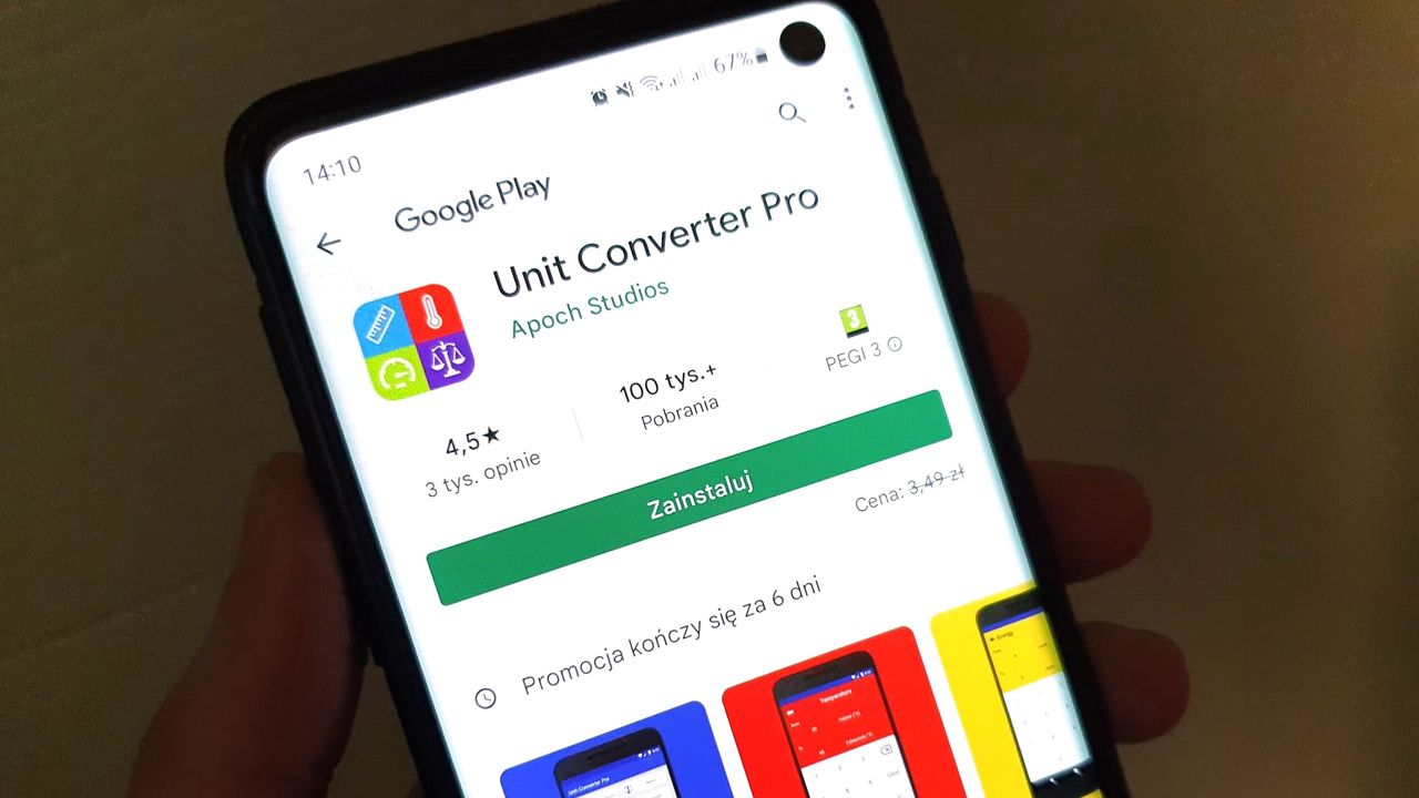 Google Play: płatny konwerter dostępny za darmo. Przeliczysz "wszystko"