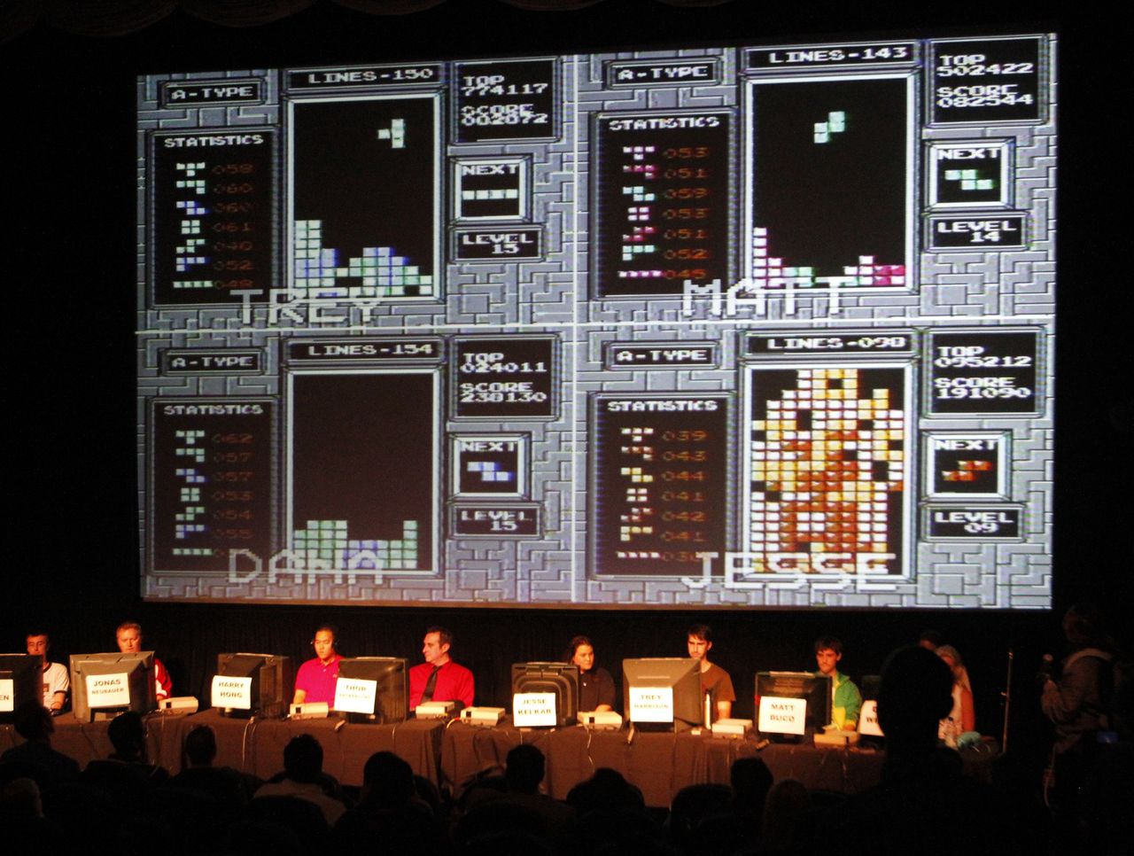 Półfinały Classic Tetris World Championship w 2010 roku.