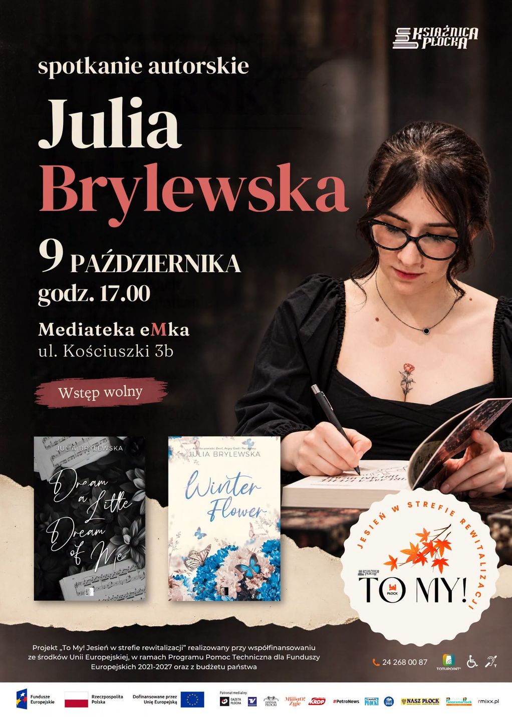 Spotkanie autorskie z Julią Brylewską w Płocku 
