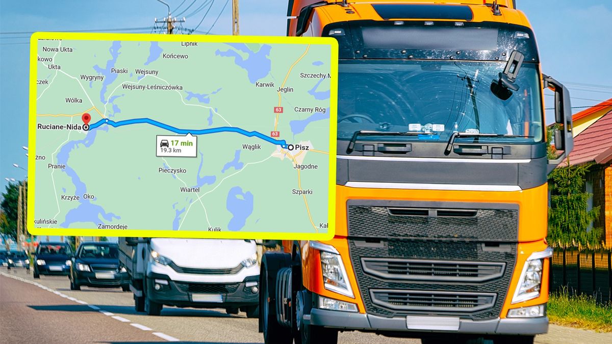 Młody mężczyzna wyruszył w nieplanowaną podróż na naczepie TIR-a