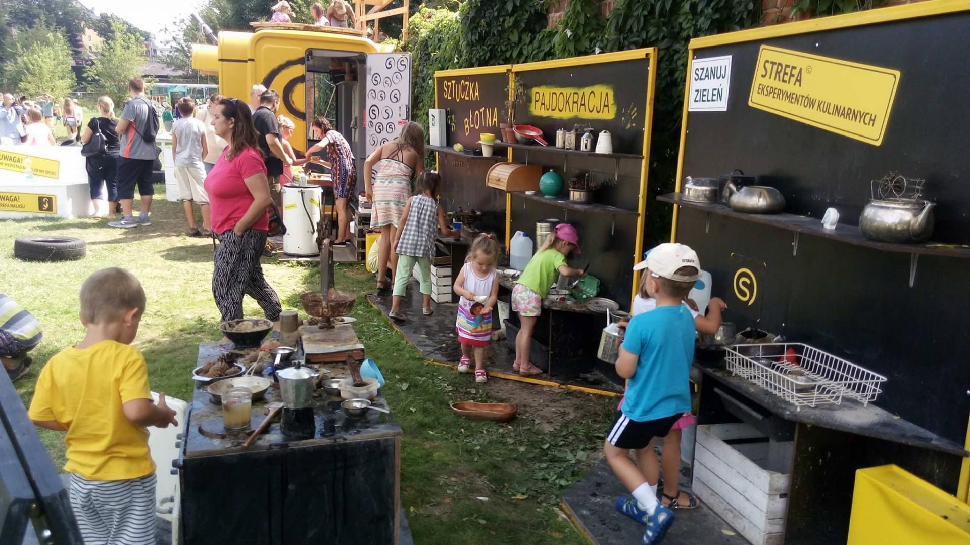 Błotna Kuchnia to miejsce do zabawy dla najmłodszych