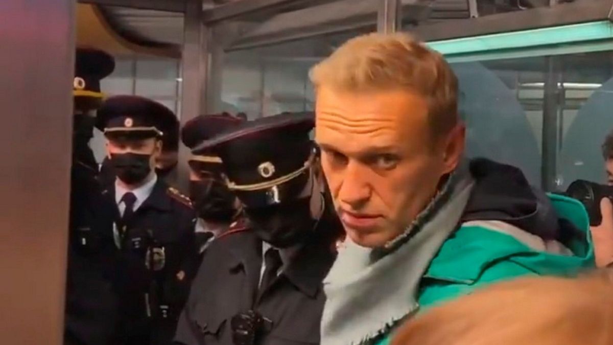 Nawalny po przybyciu do Moskwy