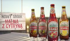 Piwo Warka Radler reklamowane w wersji malina z cytryną (wideo)