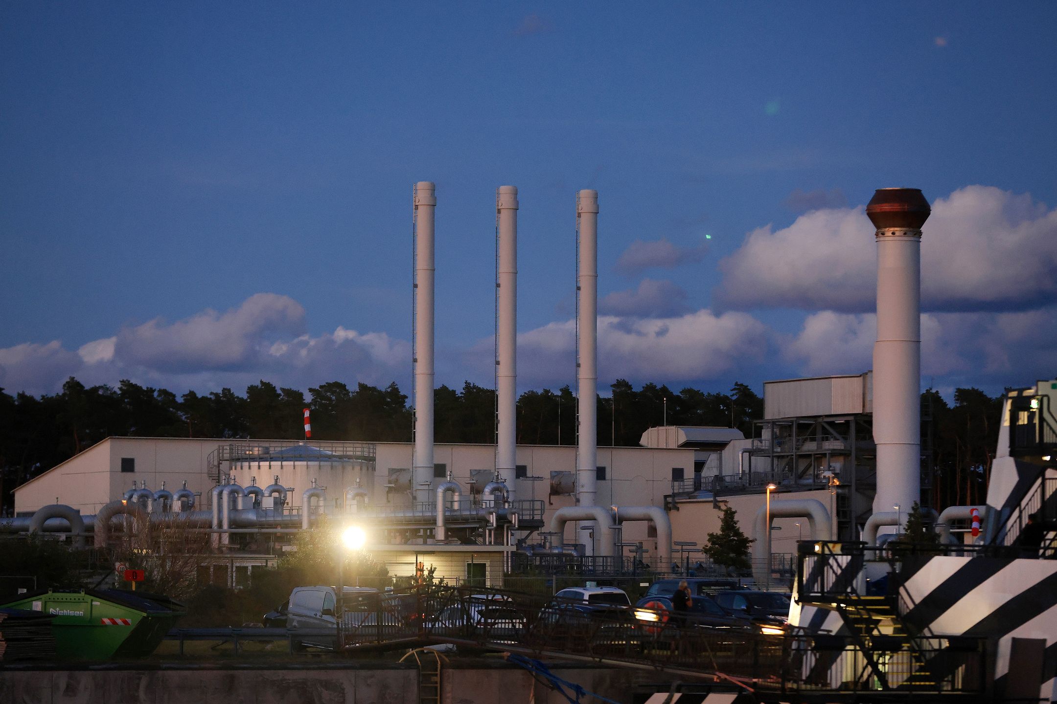 The gas receiving compressor station of the Nord Stream 1 natural gas pipeline in Lubmin, Germany, on Tuesday, Aug 30, 2022. A three-day halt of the Nord Stream pipeline -- a key source of natural gas for the European Union -- started on Wednesday, and concerns are widespread that Moscow will find another excuse to clamp down on supplies, putting the region at the mercy of the weather. Photographer: Krisztian Bocsi/Bloomberg via Getty Images