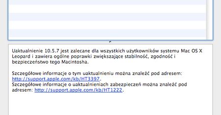 Mac OS X 10.5.7 - gotowy do pobrania