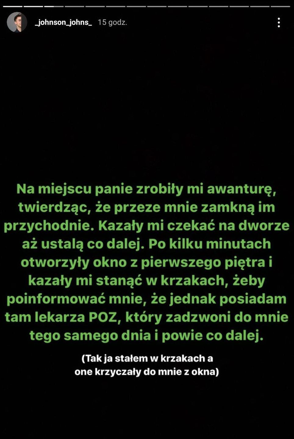Jan Kietliński opowiedział swoją "koronahistorię" na Instagramie