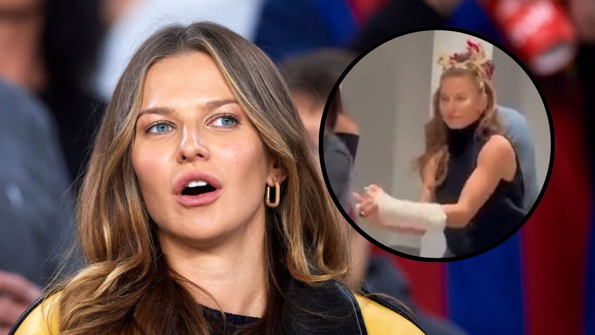 Anna Lewandowska z kontuzją wywija na parkiecie w Hiszpanii